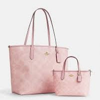 Tote Bag Stylish Shoulder Handbag for Women Size 16 * 11 inch Durable & Spacious Color (Pink)