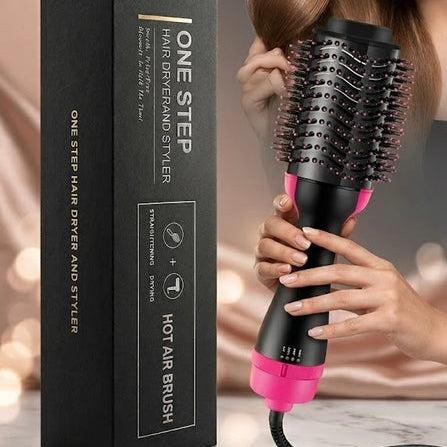 =One Step 2 in 1 Hair Dryer &amp; Brush for Fast Drying, Straightening, Curling  (Free Delivery + COD)